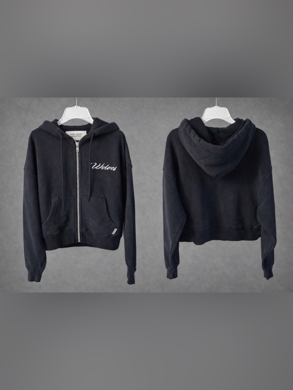 Darc Sport Black 'Wolves' Zip Hoodie